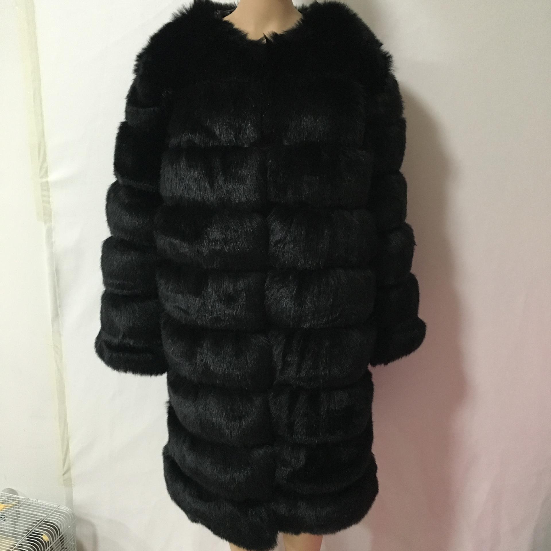 

Новая шуба для женщин, средней длины, приталенный крой, универсальное пальто, меховое и интегрированное меховое пальто для женщин S