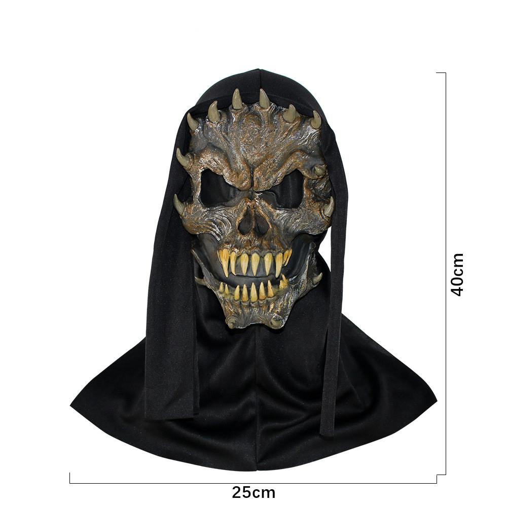 Halloween Scary Mask Creepy Horns Ghost Skull Full Face Masks Cosplay Costume Horror Latex Mask