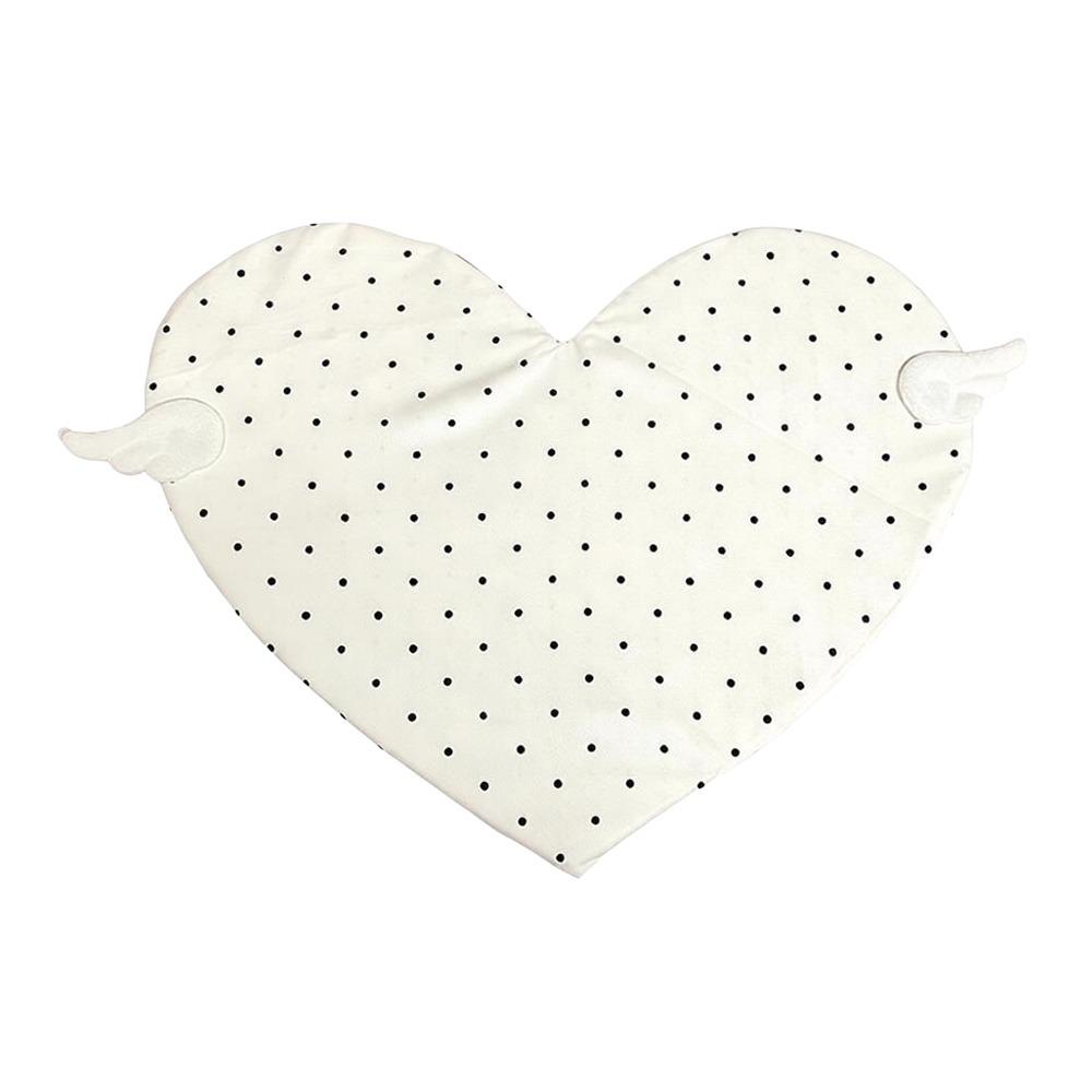 Cotton Heart Shaped Placemat Insulated Cup Mat Cute Kitchen Table Mat  Kitchen