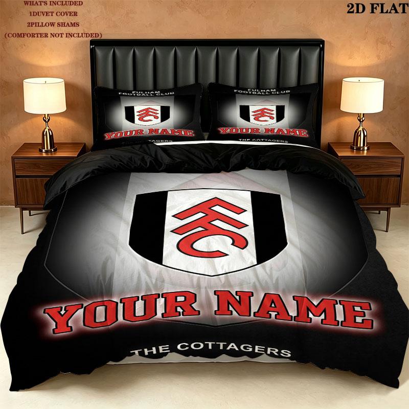 Custom Fulham Bedding Quilt Set Quilt Cover Pillowcase Home Decoration Birthday Gift (1 * duvet cover + 2 * pillowcase, without core)