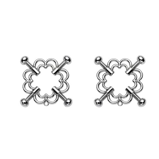 Pince à tétons en métal Relax Body 1 paire Pince à poitrine réglable Design creux Produits pour adultes