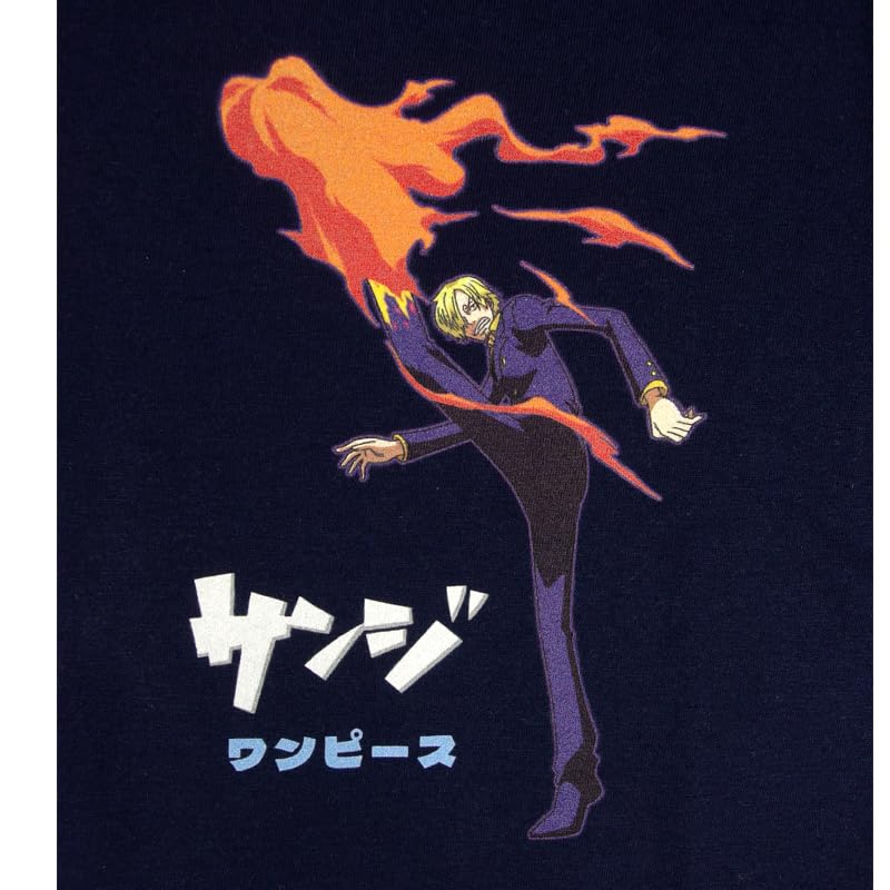 EVERSOUL ONE PIECE Short Featuring and Zoro from the Straw Hat Anime Character Size T-Shirt, Sleeve, Sanji, Luffy, Chopper, Nami, Pirates.