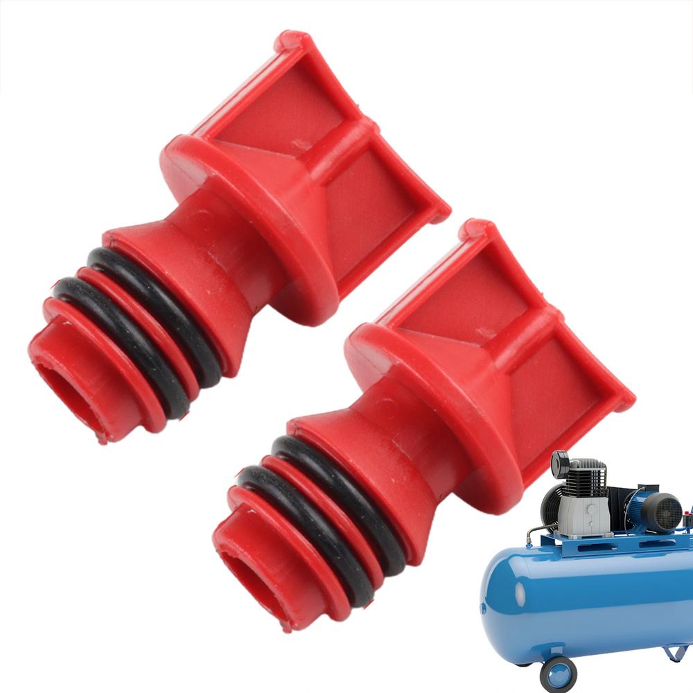 2Pcs/set Air Compressor Oil Plugs Male Thread Dia Oil Breather Caps Air Compressor Oil Plugs Piston Plastic Pneumatic Tool