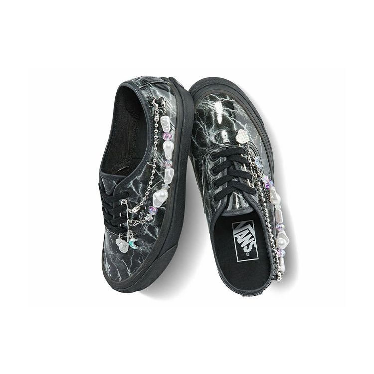 Vans Style 44 Crystal Chain Low-Top Skate Shoes Unisex Sneakers Black VN0A7Q5CBPL