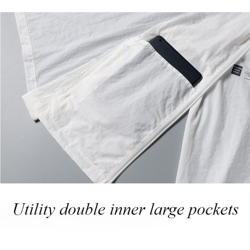 2024 Summer Sunwear Unisex Hooded Jacket Ultra-thin Quick-drying Comfort Cool Windbreaker Outdoor Fishing Camping Protection