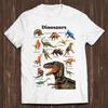 Dinosaurs Tryannosaurus Rex Triceratops Stegosaurus Megalosaurus Art Meme Funny Style Unisex Gamer Cult Movie Gift Tee T Shirt C2147