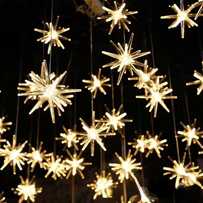 10 Water Drop Chandelier Sea Urchin Chandelier Wedding Christmas Day Props LED Decorative Lights