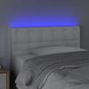 VidaXL Tête de Lit à LED Meuble de Chambre à Coucher Accessoire de Lit Simple Tête de Cadre de Lit Intérieur Blanc 3121691
