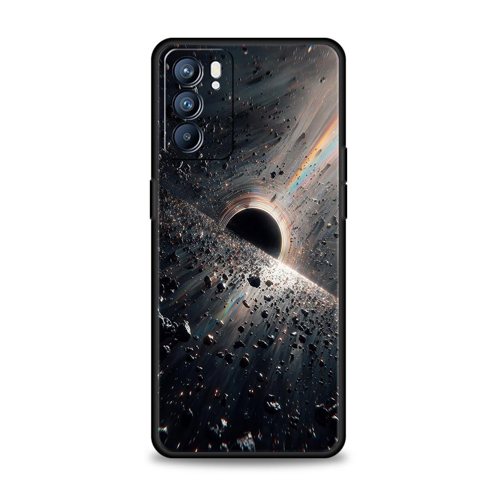 Universe Starry Sky Moon Phone Case For Oppo Reno 13 12 11 10 7 F Find X5 X6 A98 A80 A79 A78 A57 A54 A31 A17 Pro Soft TPU Cover