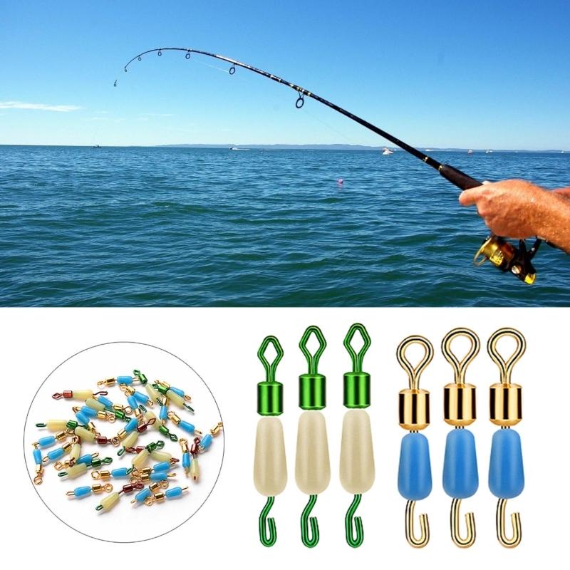 Fishing Barrels Swivels, High Strength Rolling Ball-Bearing Snaps Lures Connector Clips, Saltwater or Freshwater Fishing