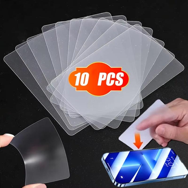 10-20Pcs Phone Pry Opening Scraper Clear Plastic Card Ultra Thin Flexible Removal Tool For Mobile Phone Tablet LCD Repair Set
