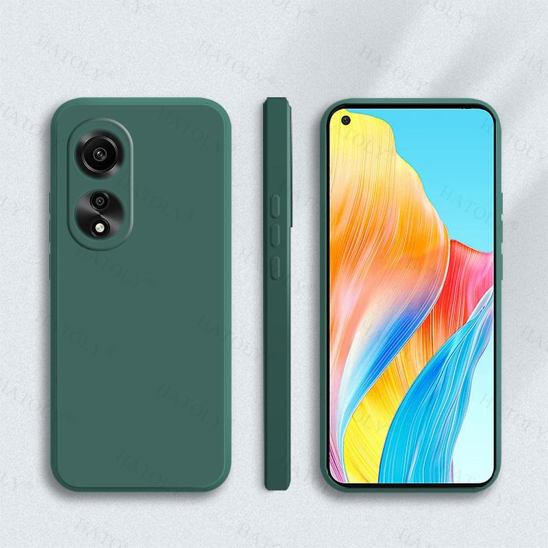 

For Oppo A78 4G Case Cover For Oppo A78 4G Soft Liquid Silicone Candy Color Full Case For Oppo A78 4G Case 6.43 inch For Oppo A78 4G