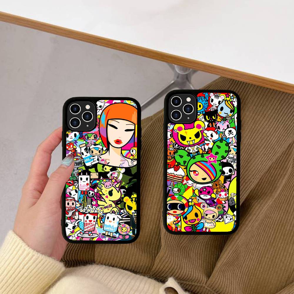 Japan T-Tokidokis Phone Case Wireless Charging PC+TPU For iPhone 11 12 13 14 15 16 17 Pro Max Plus case