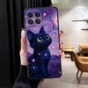 Rotating Starry Sky Cat Case for Honor 70 X9a 200 400 Lite 8X X7 X8 Magic5Lite X6 X5b 90 Funda Phone Cover