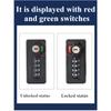 Automatic Reset Four-wheel Mechanical Drawer Combination Lock, Shoe Cabinet Door Lock, Storage Locker Lock