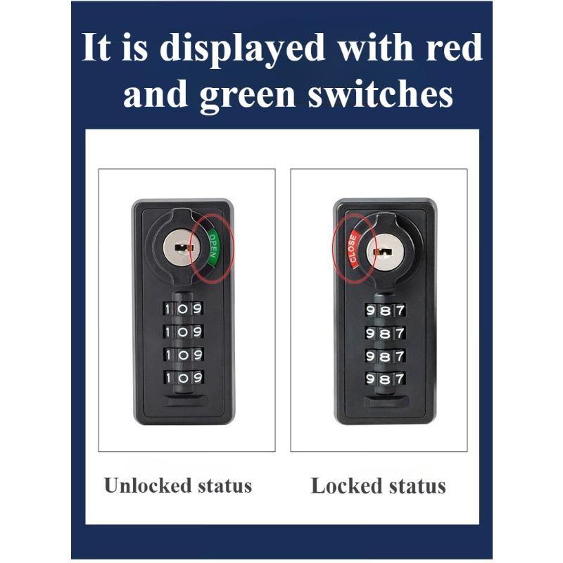 Automatic Reset Four-wheel Mechanical Drawer Combination Lock, Shoe Cabinet Door Lock, Storage Locker Lock