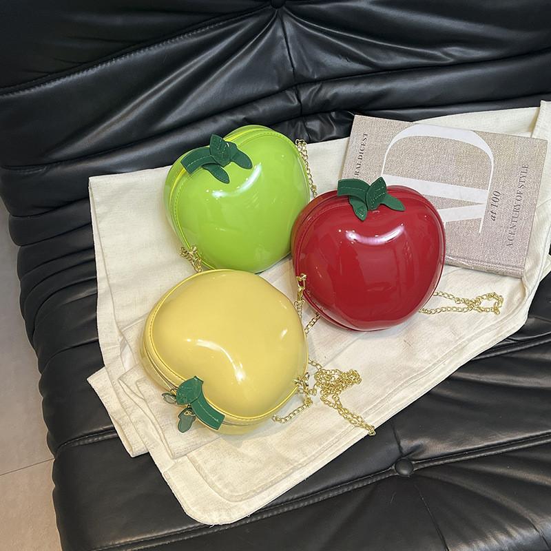 Fruit Mini Coin Purse With Zipper Closure For Daily Casual Wear