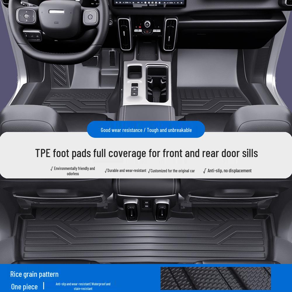 Haval Big Dog, Xiaolong MAX F5, F7X, Menglong TPE Car Floor Mats with Door Sill Coverage