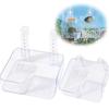 Transparent Acrylic Turtle Sunbathing Platform Wall Mounted Suction Cup Turtle Drying Platform Floating Dock Height Adjustable