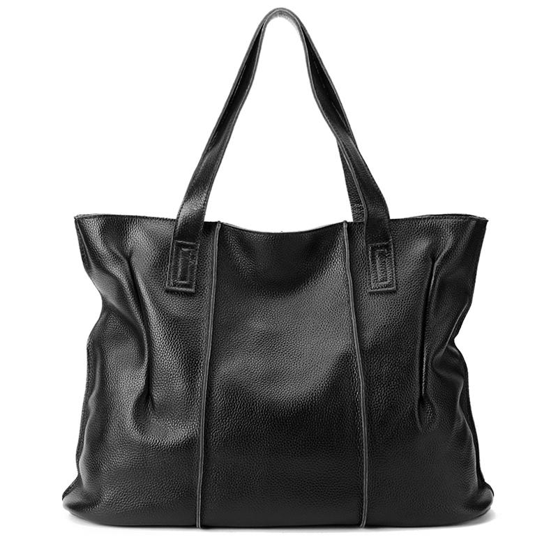 Damen Luxus Designer Natürliches Rindsleder Weiche Handtasche Weiblich Mode Schultertasche Damen Rindsleder Große Kapazität Tragetasche