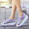 Of Sponge Cake Sandals Thick-Soled Heel Breathable Rocking Shoes For Women Mesh Shoes Comfortable Sports Casual Women's Shoes