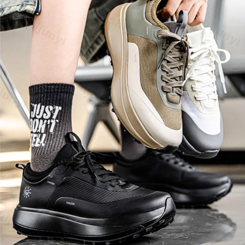 Fashion Men's Casual Shoes 2025 Summer Fashion Trend Color Blocked Sport Shoes Comfortable Versatile Slip on Thick Soled Chunky sneakers