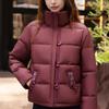 Fashion Woman Winter Coats Plus Size Elegant Loose Thick Warm Short Parkas Female Jacket