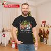 Vánoční Santa Přátelé Sob Sněhulák Rodina Vánoční Sváteční Dárek Unisex Tričko