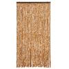 VidaXL Insektenschutz-Vorhang Ocker und Weiß 100x220 cm Chenille