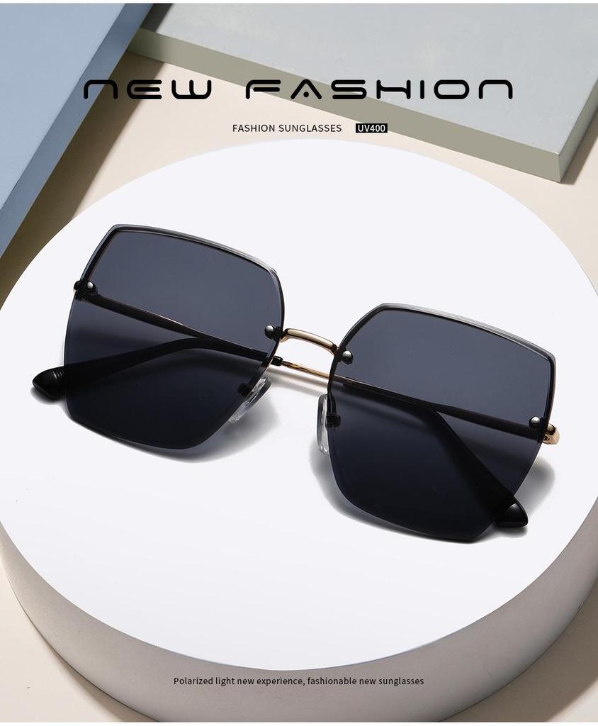 Women's Frameless Fashion Gradient Sunglasses - Sunshade & UV Protection