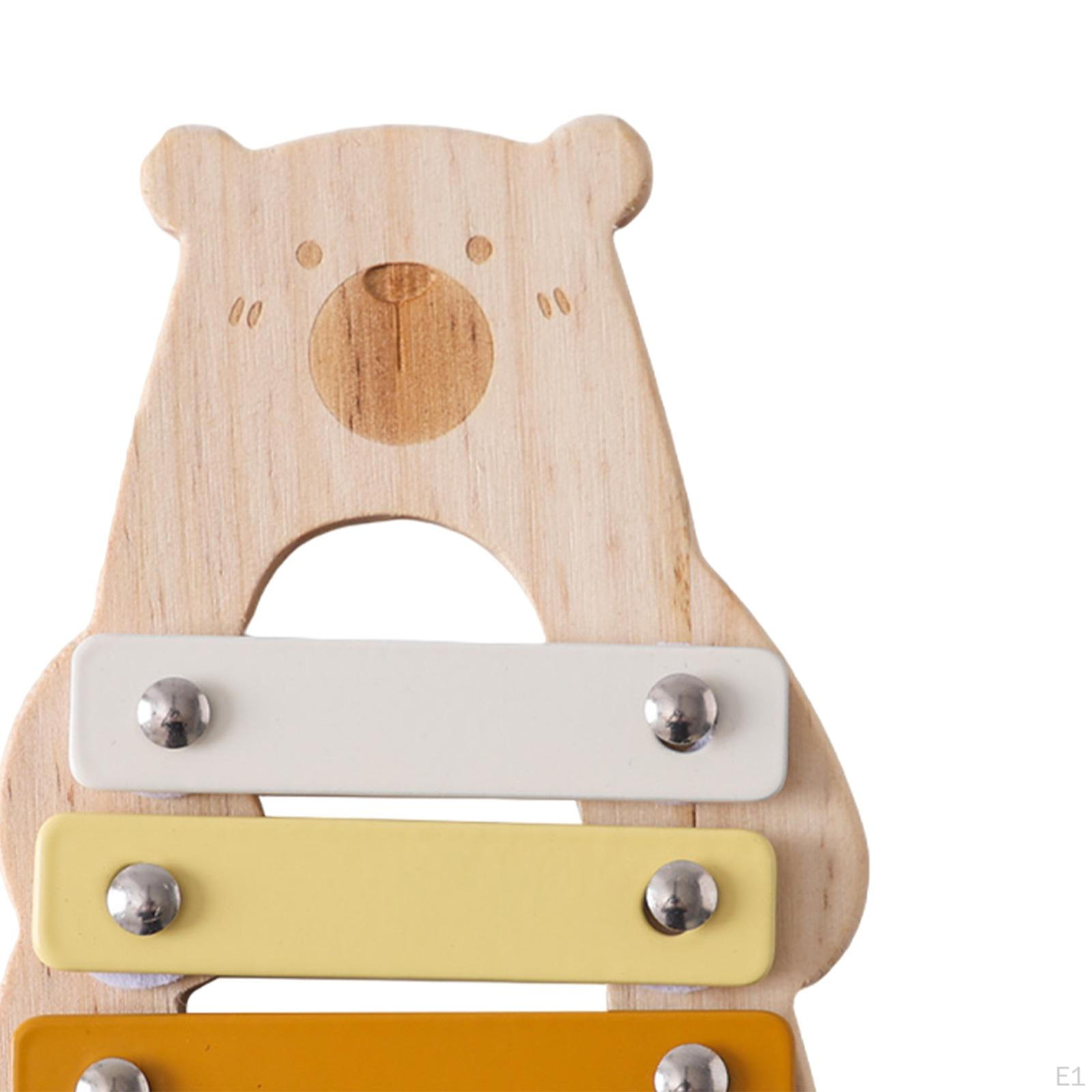 5-ти уровневый ксилофон для малышей Монтессори восприятие цвета ударный инструмент — фото 2