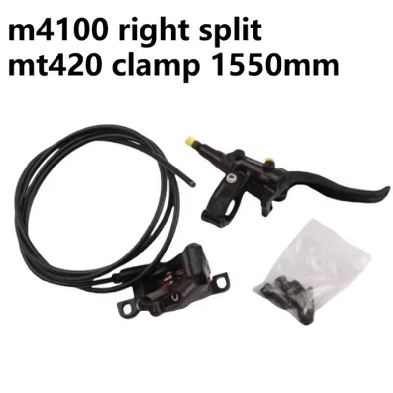 Shimano Split Brake M4100 right split  MT420 clamp 1550mm  1600mm 1650mm 1700mm Hydraulic Disc Brake Caliper With Resin Pads MTB
