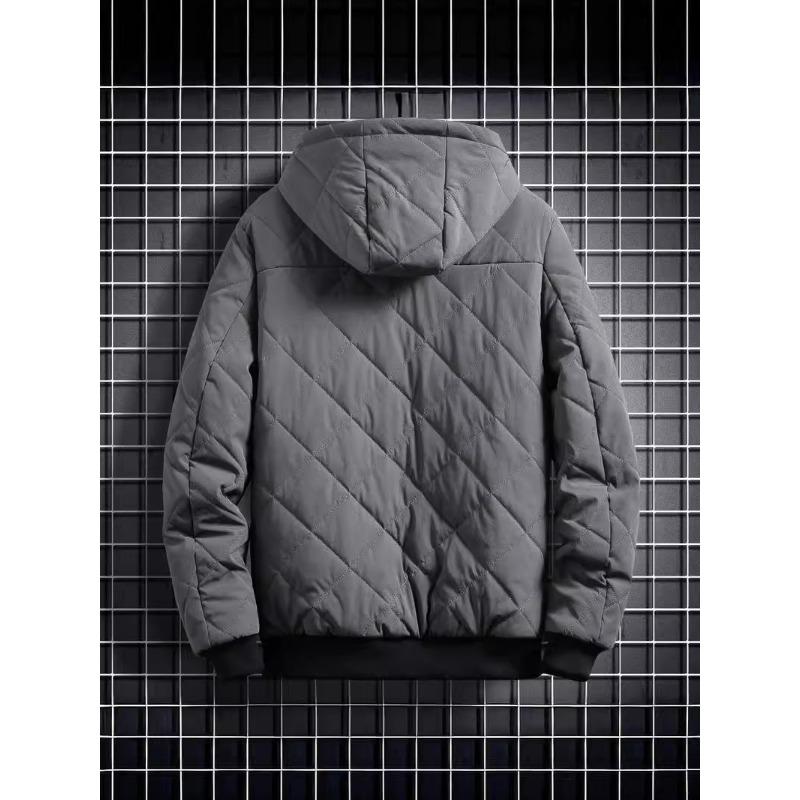 Herren Frühling und Herbst Plus Dünner Samt Langarm Kapuzenjacke für Herren Vielseitige Lockere Freizeitjacke