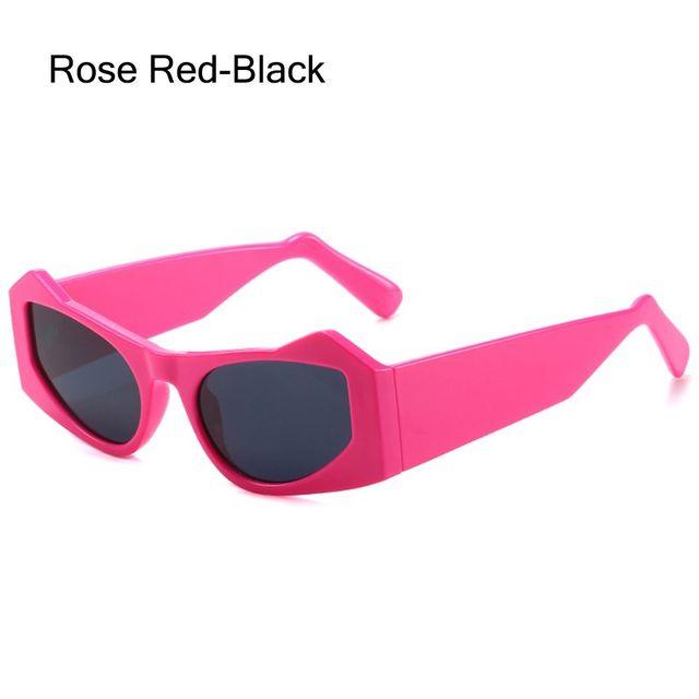 Cat Eye Sunglasses Vintage Punk Geometric Sun Glasses For Women Irregular Steampunk Eyewear Shades Uv400
