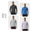 Men's Moisture-Wicking Half-Zip Long-Sleeve Henley for Hiking, Fitness, and Running