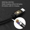 Fast Speed PD100W Charging Cord Type C To Round Tip Adapter 2M Length Lightweight Portable For Office Travel