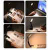 Rechargeable Book Light LED Clip Reading Light 180°Foldable,Portable Clip On Reading Lamp 3 Colors Eye Protection Desk Lamps