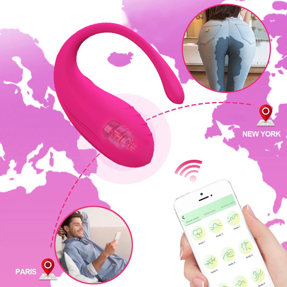 Pilotowany Wibrujący Jajko Noszony Damski Masturbator - Erotyczny Seks Zabawka dla Dorosłych