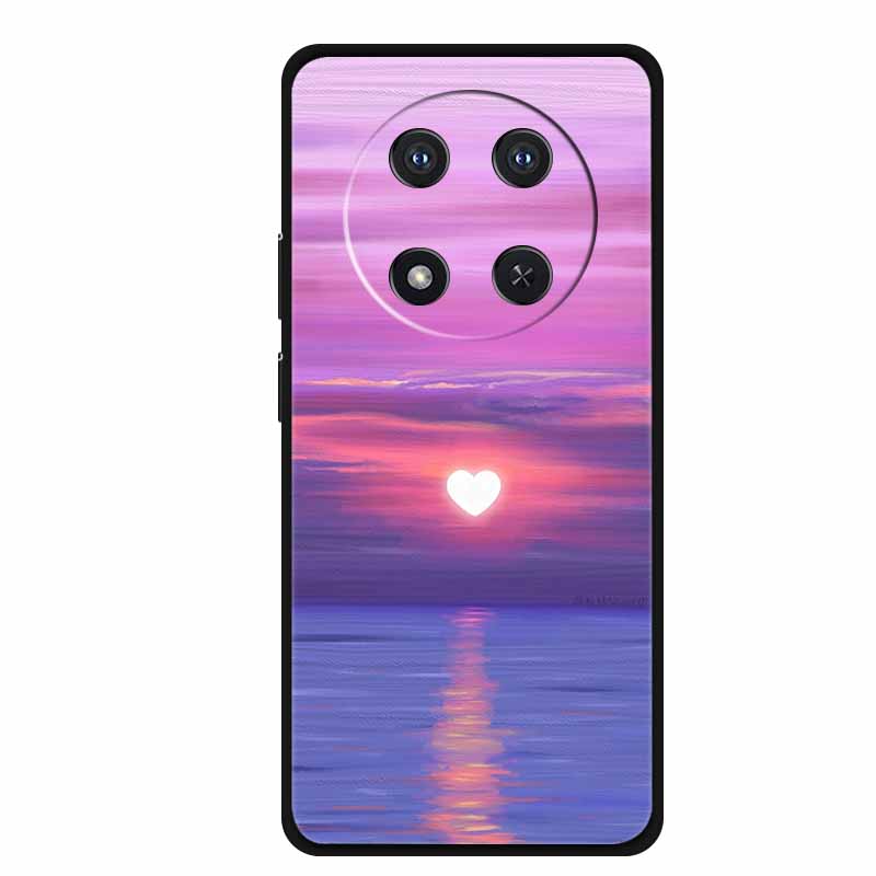 Phone Case For Honor X9c Back Cover Case Black Silicone Soft Funda For Honor Magic 7 lite X60 Pro 5G Case Magic7 lite 7lite Capa