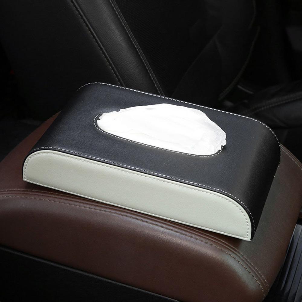 Universal Armrest Box Tissue Box Hanging Napkin Holder Durable Car Sun Visor Tissue Box  Automobile