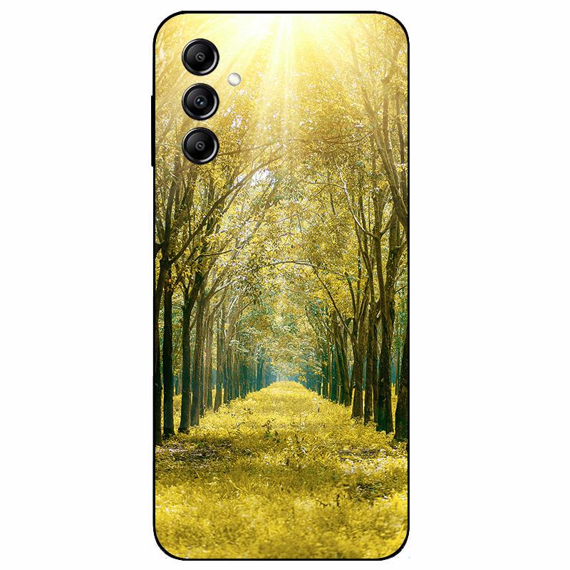 For Samsung A14 4G A 14 M14 5G Case Painted TPU Soft Silicone Black Funda for Samsung Galaxy A14 A145F Bumper GalaxyA14 M 14 Bag