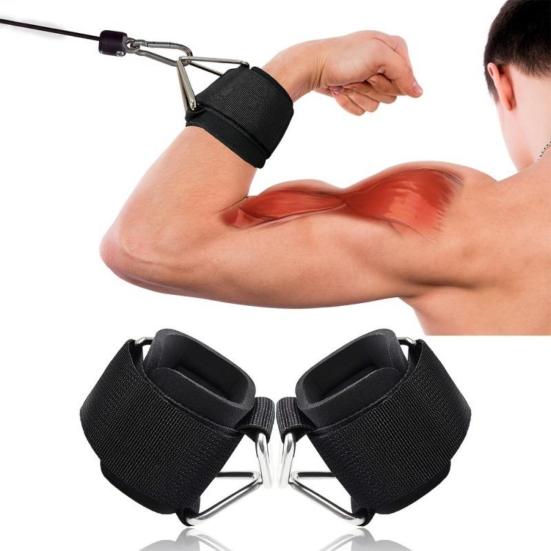 2Pcs Wristband Buckle Hand Strap Fitness Accessory for Arm Workout Training Resistance Rope Exercise Equipment