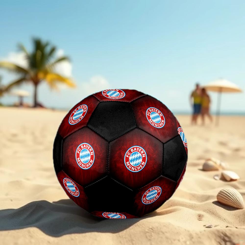 TAGLIA 5 Pallone da Calcio FC Bayern München Colorato Per Tutte le Età Cucito a Macchina PVC Pronto per la Competizione Resistente Alto Rimbalzo