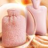 Rabbit Fur Explosion-Proof PVC Hot Water Bottle - Winter Warm Fillable Hand Warmer