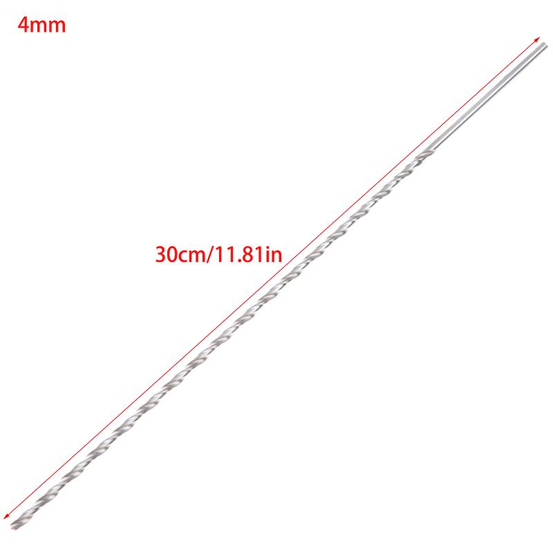 

Silver 2mm/3mm/4mm/5mm/6mm Extra Long HSS Drilling Straight Shank Drill Bits Parts Cutter Drilling Kit For Wood SteelMetal Alloy