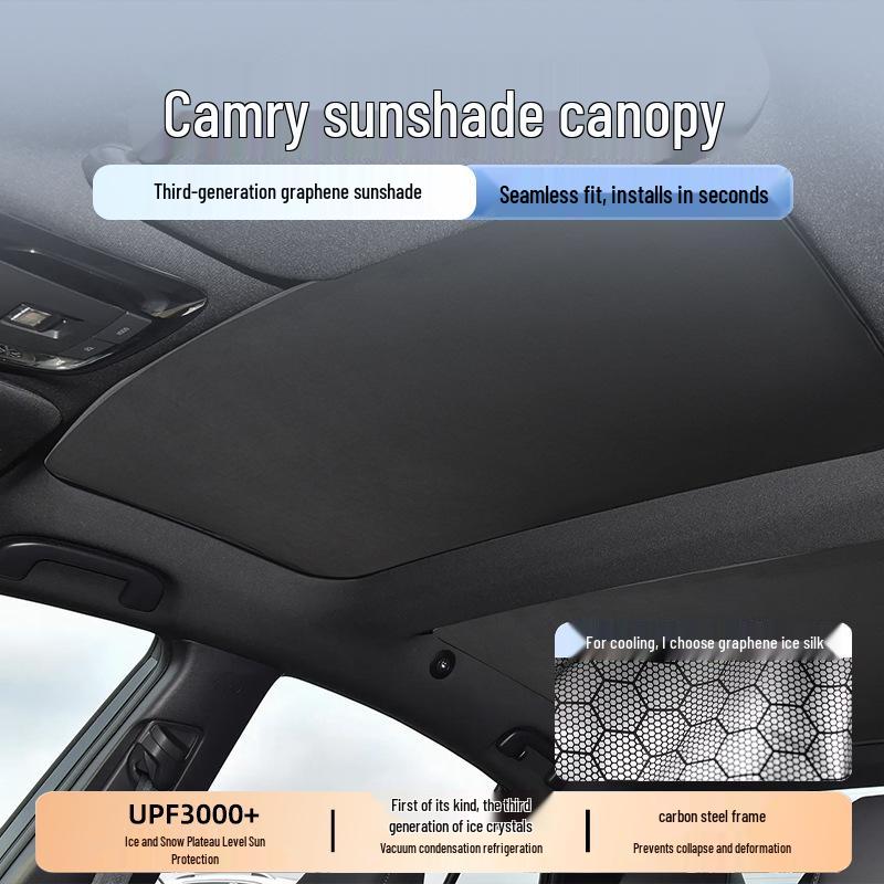 Clona střešního okna pro vůz Camry: Grafitový grafenový klip pro ochranu před sluncem a tepelnou izolaci.