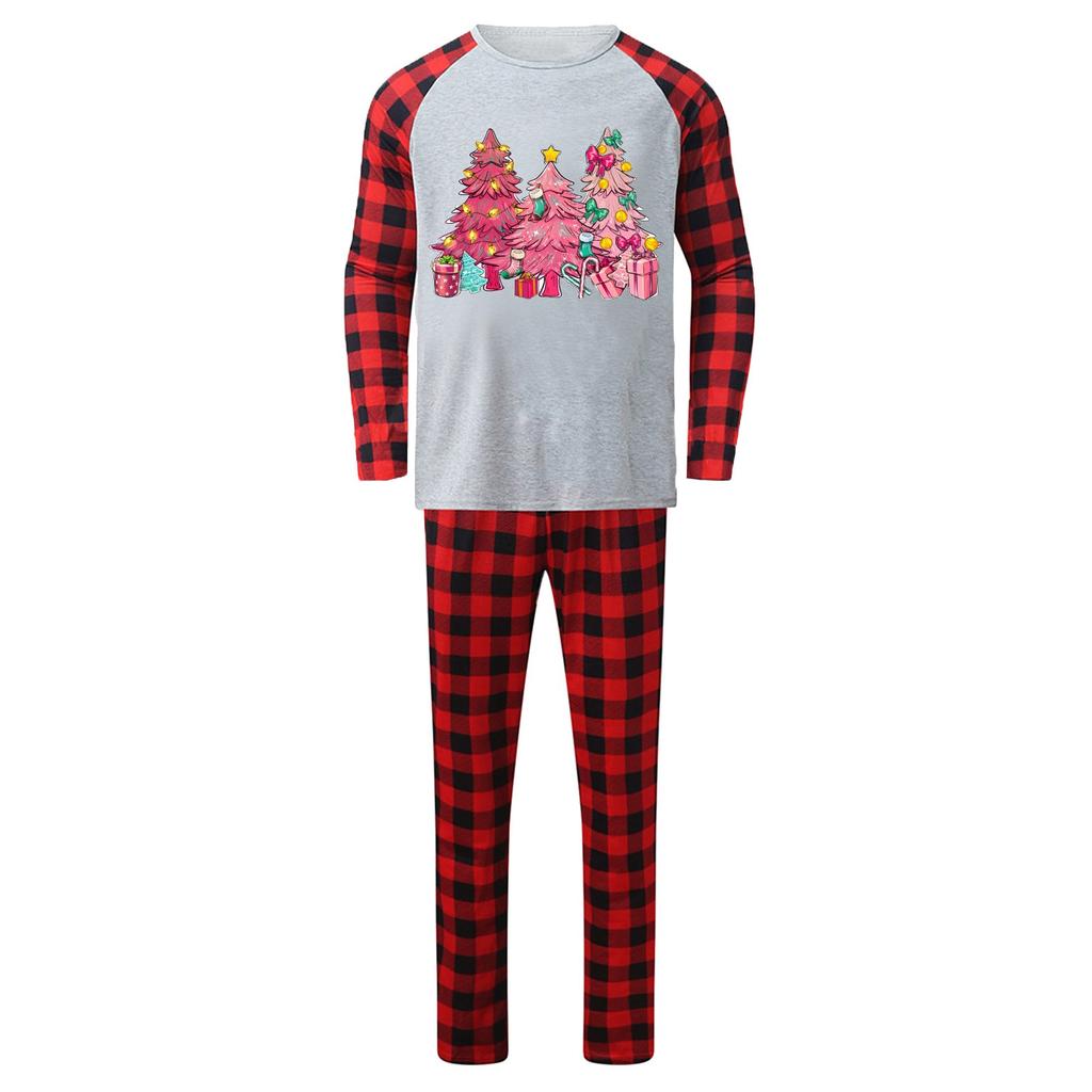 Christmas Print Family Matching Long Sleeved Parent-child Suit Home Clothes Suit Fall