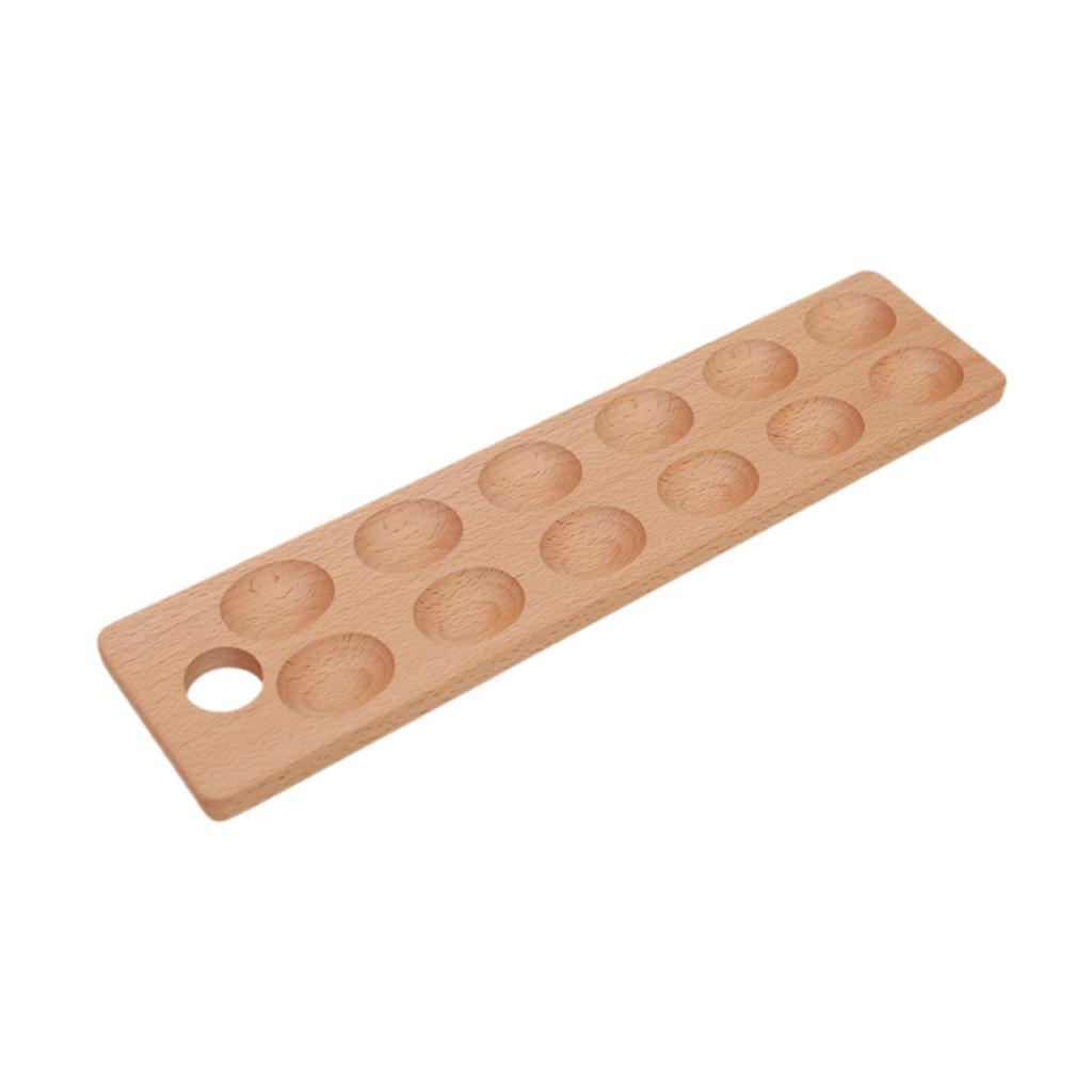 Egg Holder Organizer Portable for Countertop,Kitchen Decoration,Wooden Storage Tray