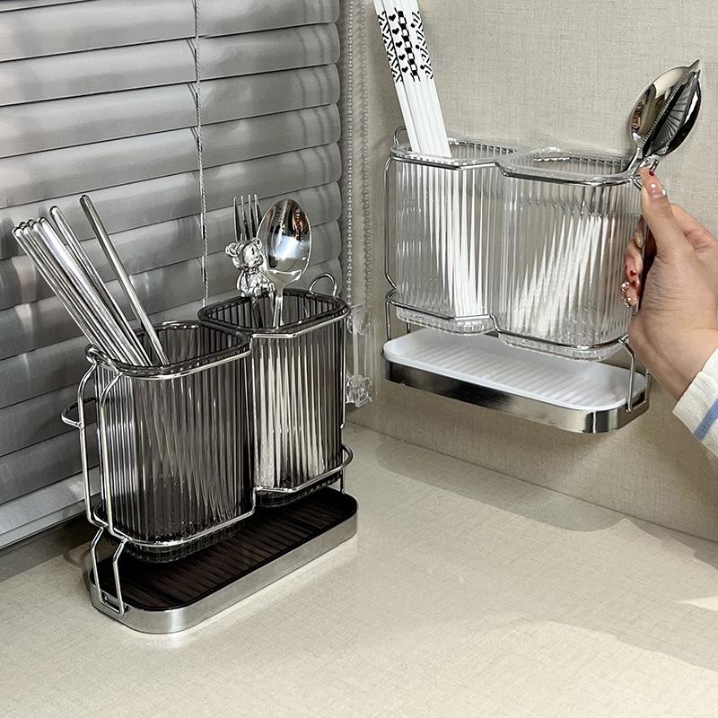 Nordic Luxury Kitchen Utensil Holder - Spoon & Chopstick Storage Rack