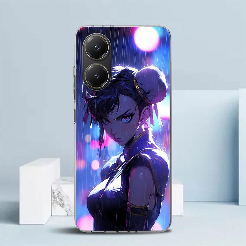 ChunLi S-Street F-FighterS Soft Cover for Xiaomi Poco F7 Ultra X7 X6 X5 Pro M7 Phone Case Redmi 15 15C 13 13C 12 12C 10 10C Prin
